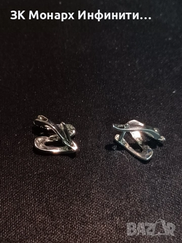 Сребърни обеци, снимка 2 - Обеци - 49427858