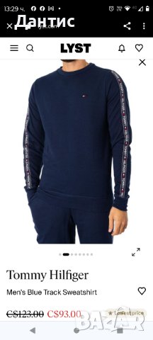 Tommy Hilfiger Мъжки суитшърт, син

, снимка 3 - Спортни дрехи, екипи - 44081518