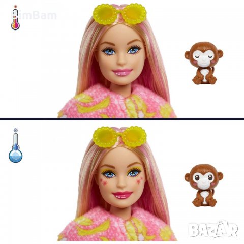 Кукла Barbie Color Cutie Reveal Маймунка супер изненада - 10 изненади, снимка 5 - Кукли - 39034310