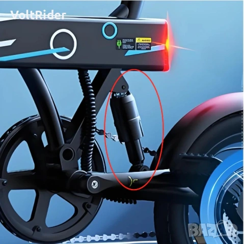 Eлектрическо колело iScooter EB1 500W 36V 7.8Ah, снимка 8 - Велосипеди - 53008528