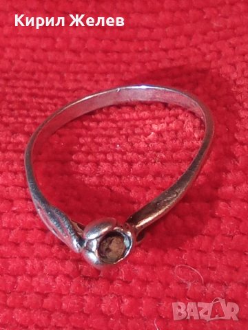 СТАРИНЕН СРЕБЪРЕН АРТ ДЕКО ПРЪСТЕН РЪЧНА РАБОТА СРЕБРО 20517, снимка 4 - Антикварни и старинни предмети - 32991940