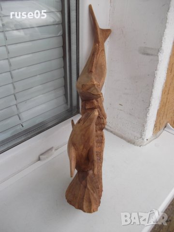 Фигура "Двойка делфини" дървена, снимка 8 - Други ценни предмети - 32536711