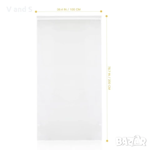 Памучни и ленени блестящи завеси за прозорец с фина текстура, воал за хол, спалня – 100 x 200 см (1 , снимка 2 - Пердета и завеси - 50790307