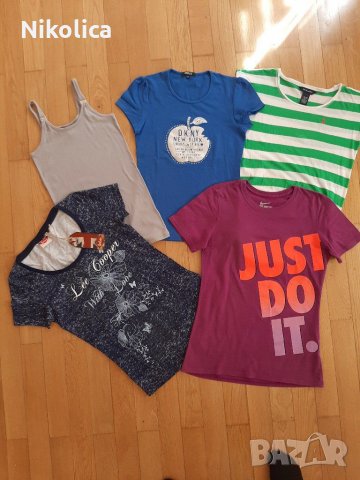 Calvin Klein,DKNY,Lee Cooper,Ralph Lauren,Nike - дамски тениски,размер S Нови и много запазени!, снимка 9 - Тениски - 29061876