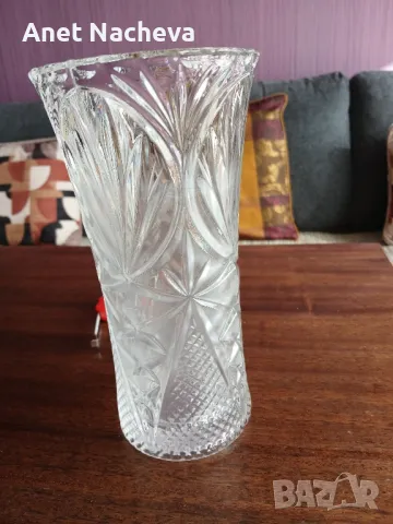ВАЗА за цветя стъклена , снимка 1