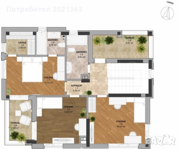 Къща с.Рогош ОТ СОБСТВЕНИК, снимка 5 - Къщи - 52530116