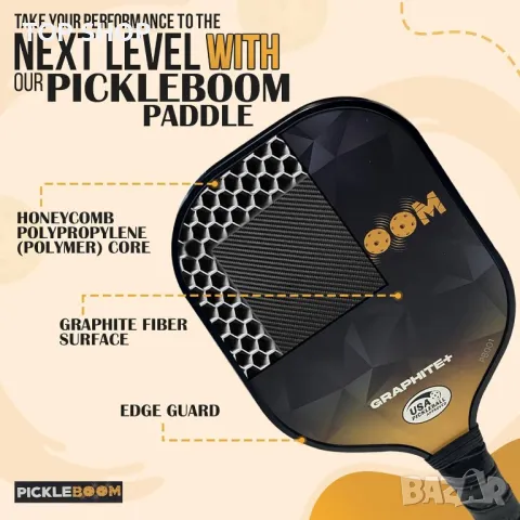 Ракета за тенис PickleBoom, снимка 3 - Тенис - 49957214