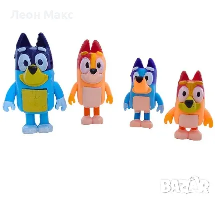 Фигурки Блуи и Бинго Bluey Bingo семейство и приятели , снимка 2 - Фигурки - 48427365