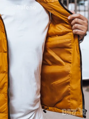 Ликвидация! Мъжка ватирана жилетка с качулка, 2цвята , снимка 5 - Суичъри - 47586150