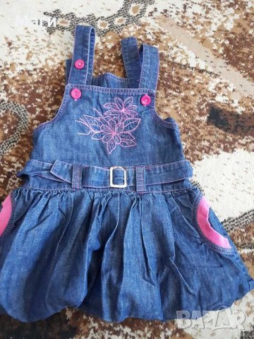 Дънкова рокля , снимка 2 - Детски рокли и поли - 28680835