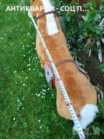 Стара Немска Голяма Плюшена Играчка Конче Тегло 5кг., снимка 8 - Антикварни и старинни предмети - 50554455