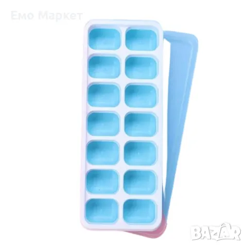 Гъвкава силиконова форма за лед с прозрачен капак, снимка 7 - Други - 49276328