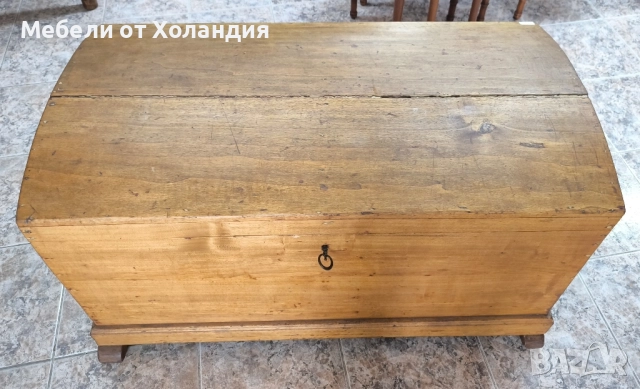 Старинен дървен сандък, снимка 3 - Антикварни и старинни предмети - 52464656