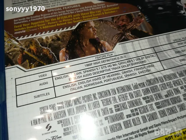RESIDENT EVIL BLU-RAY 0604251923, снимка 9 - Blu-Ray филми - 49785345