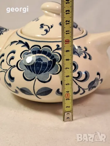 холандски порцеланов чайник 21/5, снимка 6 - Аксесоари за кухня - 49216899
