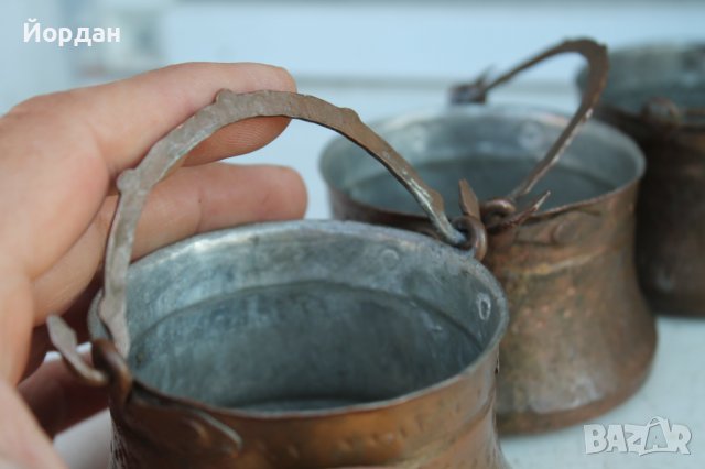 7 броя медни котлета, снимка 3 - Антикварни и старинни предмети - 38002391