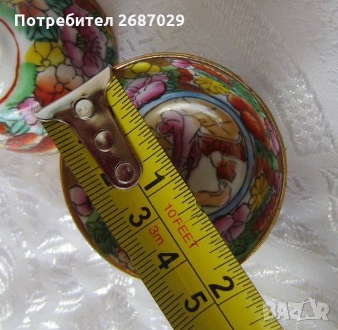 12 невероятни японски рисувани чаши с гейши, малки, стари, снимка 14 - Антикварни и старинни предмети - 28951460