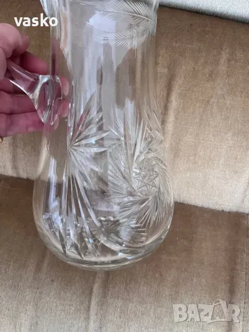 Кристална Кана-голяма,стара, снимка 7 - Чаши - 49231359