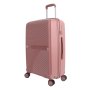 Луксозен куфар в розов цвят, с колелца, снимка 1