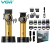 Професионален Комплект машинка за подстригване и тример VGR V-001Pro и V-977, GOLD, снимка 1