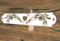 лалета и сърце с орнаменти тесен стенсил шаблон борд украса за торта и др, снимка 1 - Други - 27452984