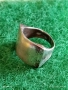 Винтидж сребърен пръстен Английски стил подходящ за гравиране 47615, снимка 2