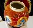 Японска порцеланова ваза Satsuma,злато,печат. , снимка 6