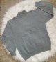 Мъжка вълнена блуза фино плетиво с полу-поло яка в светлосив меланж, снимка 1 - Пуловери - 43569311