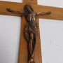 НАЙ ДОБРАТА ОФЕРТА 1950г. Стар кръст разпятие 60см. дърво, метал , снимка 2