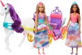 Kукли и карета Barbie Dreamtopia, снимка 1 - Кукли - 43022298