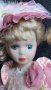 Ретро  порцеланова кукла на стойка ,винтидж 30см, снимка 12