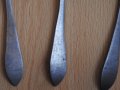  3 бр. готически калаени оловни лъжици пютър pewter, снимка 5