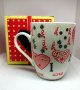 Чаша за чай сърце I Love You, подарък с кутийка за любим човек, снимка 1 - Чаши - 27641641
