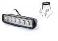 Халоген LED работна лампа 18W ( 3W x 6pcs ) 15,5 см. 9V-32V Джип АТВ Коли, Камиони, Бусове, Лодки и , снимка 2