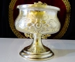 Приказен викториански бронзов бокал за вино 600 мл. , снимка 1