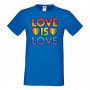 Мъжка тениска Love Is Love 2 multicolor Прайд,Празник.Повод,Изненада, снимка 3