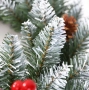 Голям коледен венец, декориран с изкуствени елхови шишарки, 50см.  , снимка 5