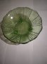 Продавам зелена стъклена купа за плодове, снимка 1 - Други - 39302678