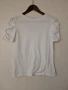 Нова дамска бяла блузка с къс ръкав М размер, снимка 2