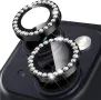 Camera Lens Stone за iPhone 14 / 14 Plus / Тъмносив / Баркод : 2403748, снимка 1