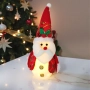 6200 Светеща коледна фигурка Дядо Коледа и Снежен човек, снимка 2