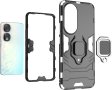 Калъф за телефон Honor 90 от военен клас със стойка, син, снимка 5