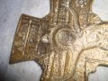 ГОЛЯМ СТАР БРОНЗОВ КРЪСТ ПРАВОСЛАВНО РАЗПЯТИЕ за СТЕНА АПЛИКАЦИЯ ОБКОВ МАЙСТОРСКА ИЗРАБОТКА 32009, снимка 13