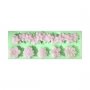 Много красиви цветя и ивица борд кант силиконов молд форма за украса торта сладки с фондан мъфини, снимка 3