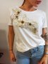 Дамска тениска с цветя, снимка 3