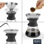 Стъклена кана с метален филтър BEEM Classic Selection Pour Over (до 6 чаши), снимка 3
