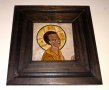 стъклопис картина светец младия Христос, снимка 1 - Икони - 28056813