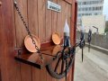 Лампа рафт-етажерща от колело на каруца, снимка 5
