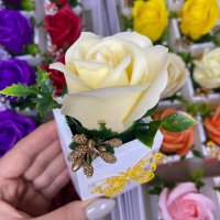 Мини кашпи със сапунени рози , снимка 5 - Подаръци за рожден ден - 39317609