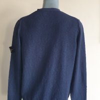 Stone Island Cotton Knit V - Neck Mens Size L ОРИГИНАЛ! Мъжки памучен Пуловер!, снимка 3 - Пуловери - 43477958